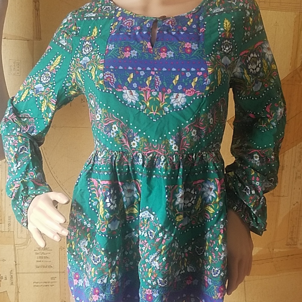 Boho Floral Peplum Blouse